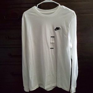 NIKE SPORTSWEAR MEN'S LONG-SLEEVE T-SHIRT WHITE